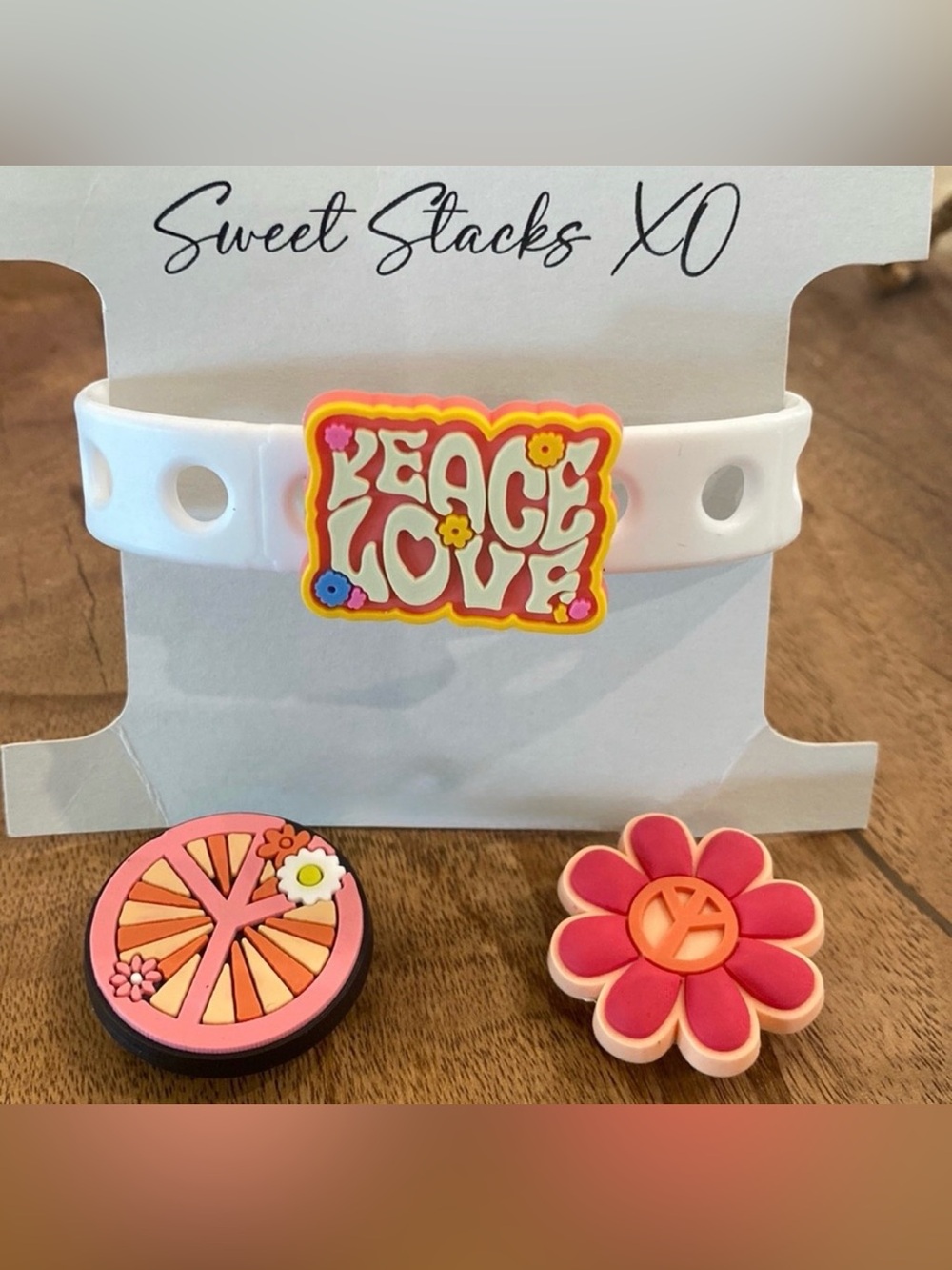 Peace & Love Jelly Pop Bracelet